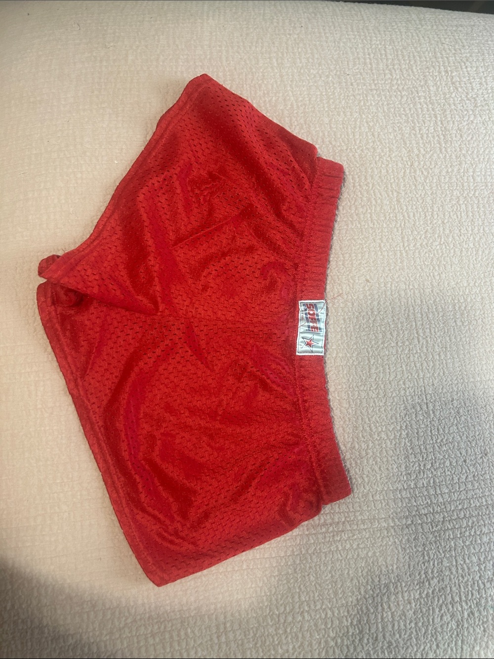 Red vintage soffe Athletic Mesh Shorts
